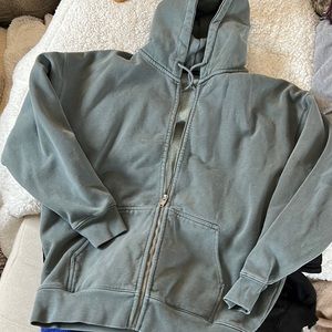 Brandy Melville zip up oversized sweatshirt